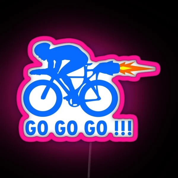 Rocket Bike RGB Neon Sign