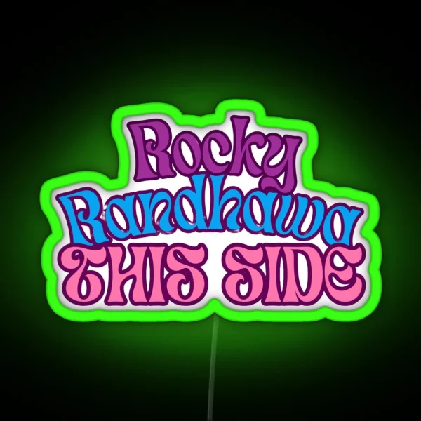 Rocky Randhawa This Side From Rocky Aur Rani RGB Neon Sign