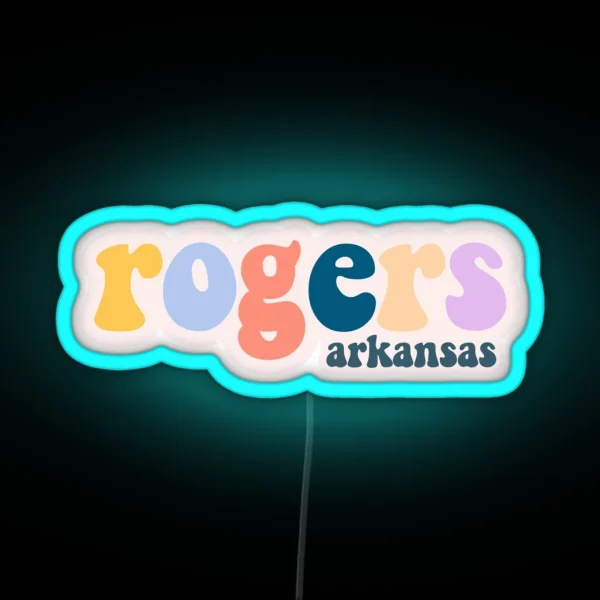 Rogers Arkansas RGB Neon Sign