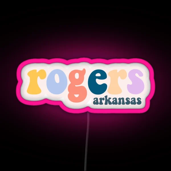 Rogers Arkansas RGB Neon Sign