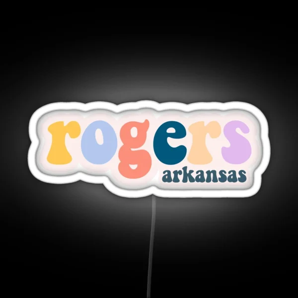 Rogers Arkansas RGB Neon Sign