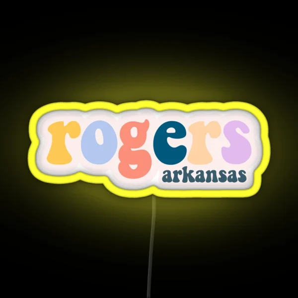Rogers Arkansas RGB Neon Sign