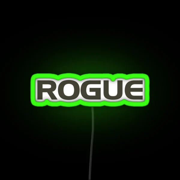 Rogue Basic Green RGB Neon Sign