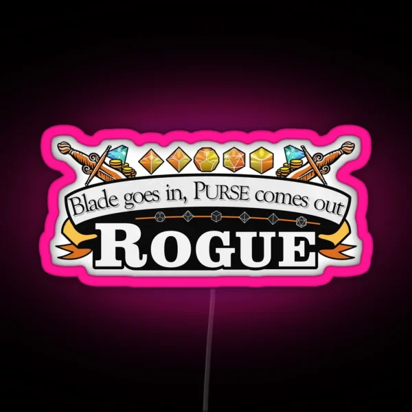 Rogue Dandd RGB Neon Sign