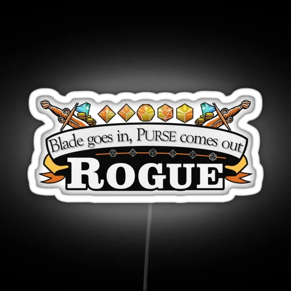 Rogue Dandd RGB Neon Sign