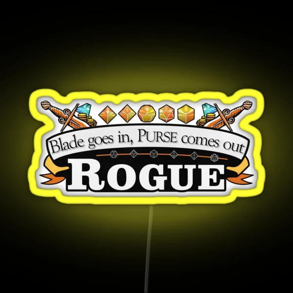Rogue Dandd RGB Neon Sign