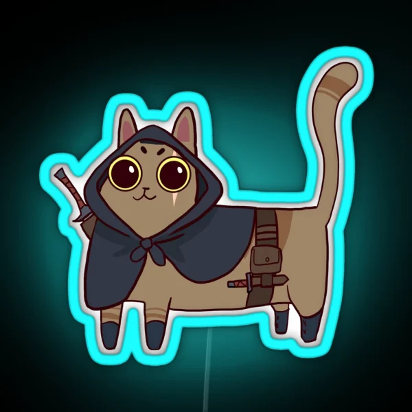 Rogue Meow RGB Neon Sign