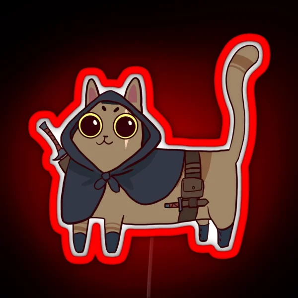 Rogue Meow RGB Neon Sign