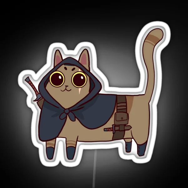 Rogue Meow RGB Neon Sign