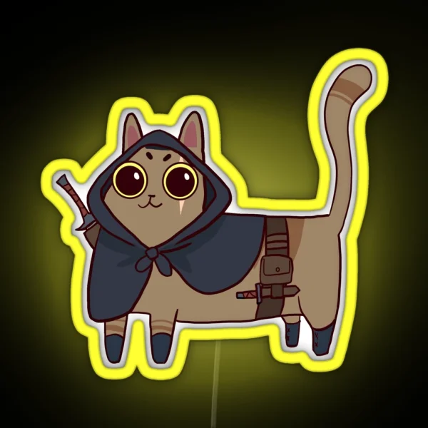 Rogue Meow RGB Neon Sign