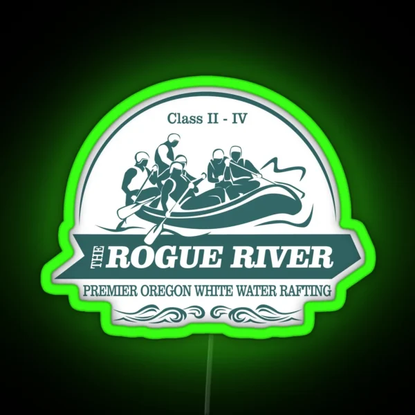 Rogue River WR RGB Neon Sign