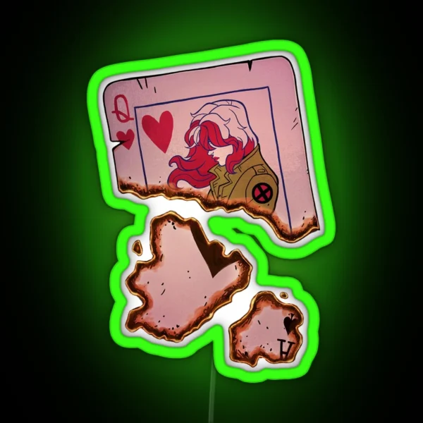 Rogue S Card RGB Neon Sign