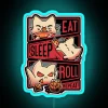 Roleplayer Routine Kitten Dice Roll RGB Neon Sign - Image 3