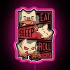 Roleplayer Routine Kitten Dice Roll RGB Neon Sign - Image 6