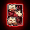 Roleplayer Routine Kitten Dice Roll RGB Neon Sign - Image 2