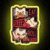 Roleplayer Routine Kitten Dice Roll RGB Neon Sign - Image 5
