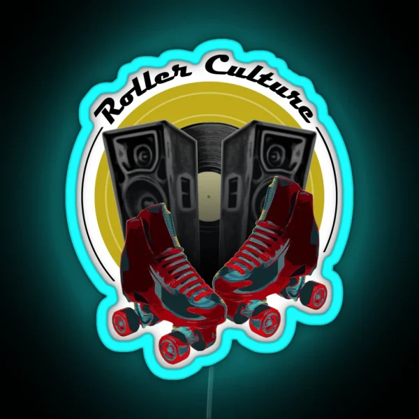 Roller Culture RGB Neon Sign