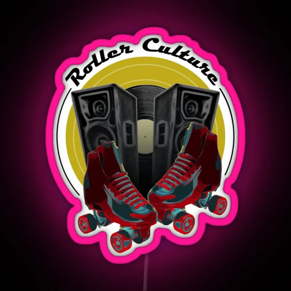 Roller Culture RGB Neon Sign