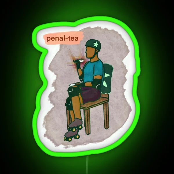 Roller Derby Penal Tea RGB Neon Sign