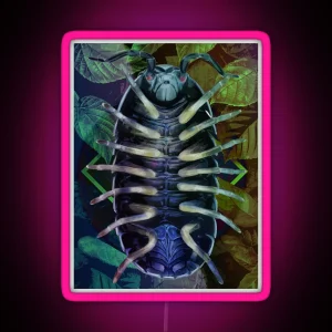 Roly Poly Armadillidium Vulgare Arthropoda Collection RGB Neon Sign