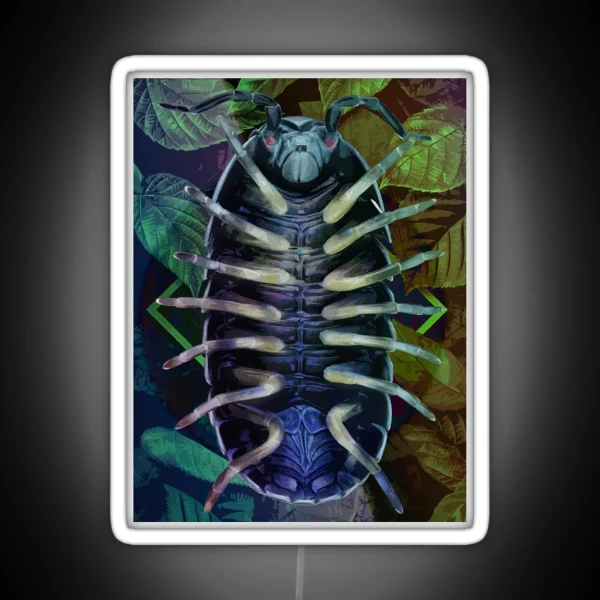 Roly Poly Armadillidium Vulgare Arthropoda Collection RGB Neon Sign