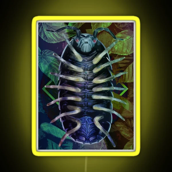 Roly Poly Armadillidium Vulgare Arthropoda Collection RGB Neon Sign