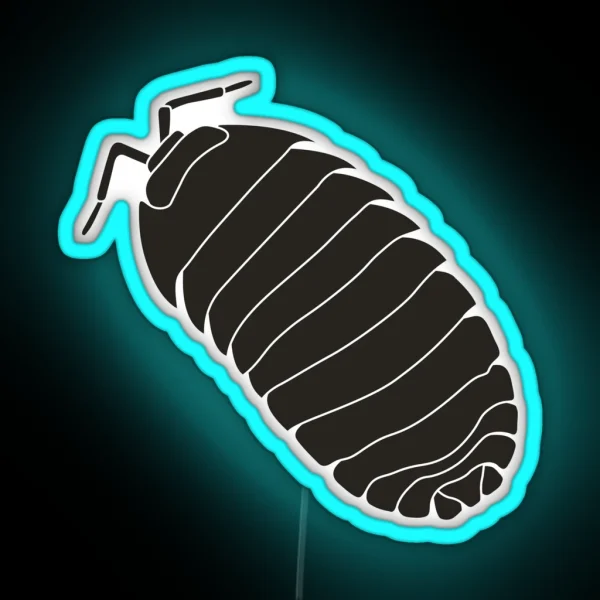 Roly Poly Isopod Armadillidium RGB Neon Sign