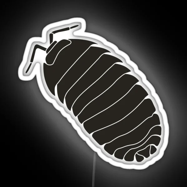 Roly Poly Isopod Armadillidium RGB Neon Sign