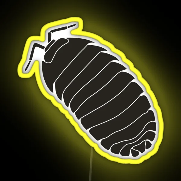 Roly Poly Isopod Armadillidium RGB Neon Sign