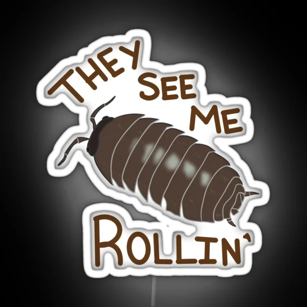 Roly Poly Rollin RGB Neon Sign