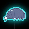 Roly Poly Bug RGB Neon Sign in Blue
