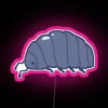 Roly poly bug neon rgb sign pink.