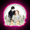 romancing mr bridgerton neon sign pink rgb design | romantic mr bridgerton sign art | charmed by mr bridgerton neon displa...
