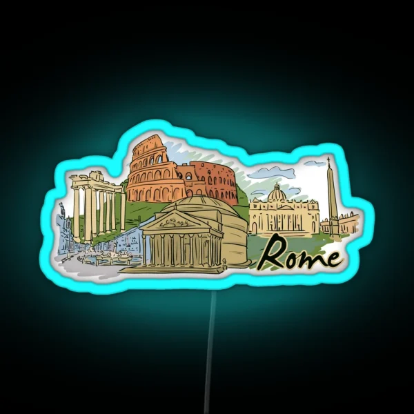 Rome Italian RGB Neon Sign