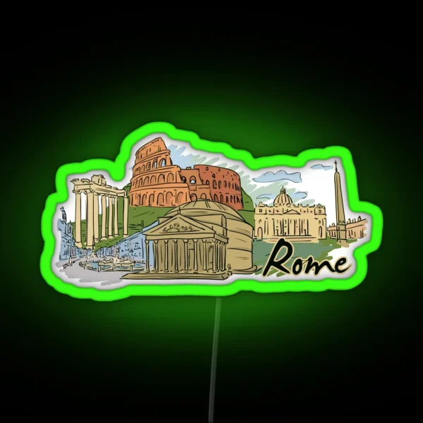 Rome Italian RGB Neon Sign