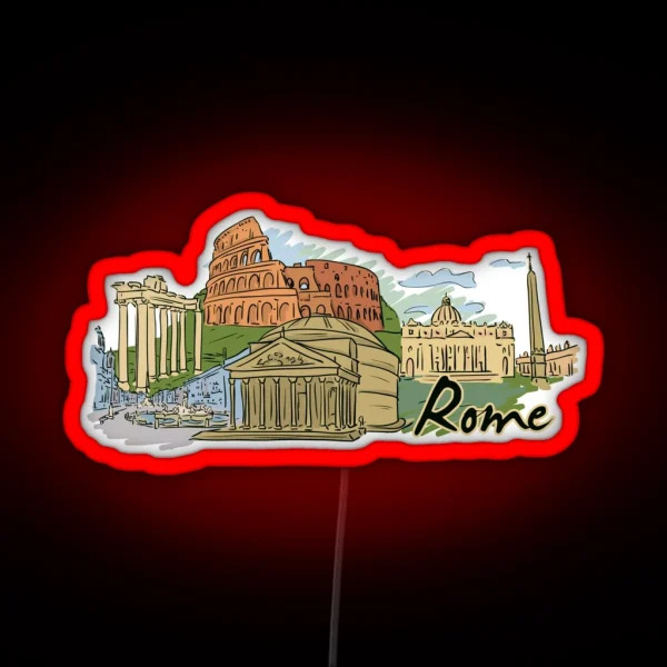 Rome Italian RGB Neon Sign