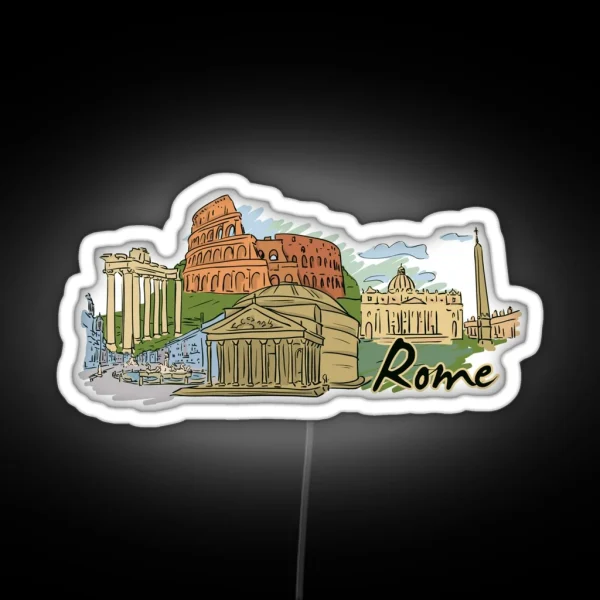 Rome Italian RGB Neon Sign