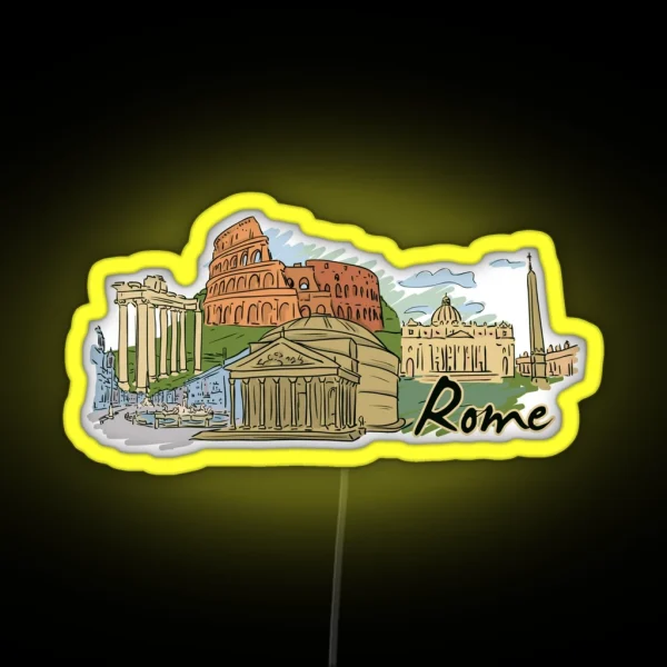 Rome Italian RGB Neon Sign