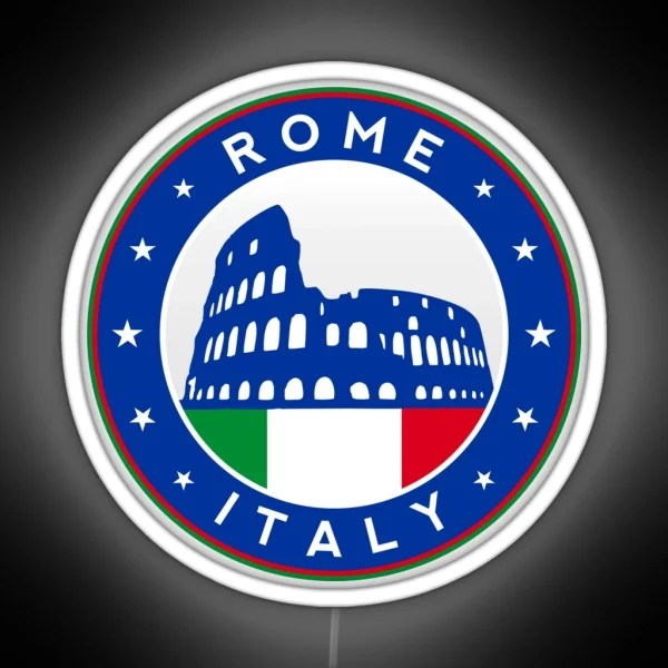Rome Italy Led Circle RGB Neon Sign