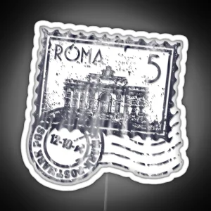 Rome Stamp RGB Neon Sign