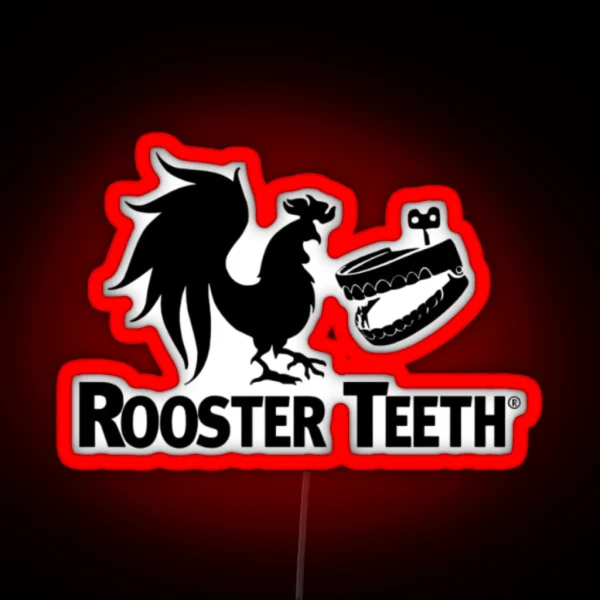 Rooster Teeth Old Logo RGB Neon Sign