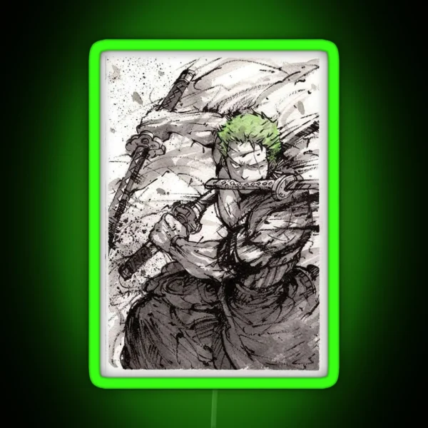 Roronoa Zoro RGB Neon Sign