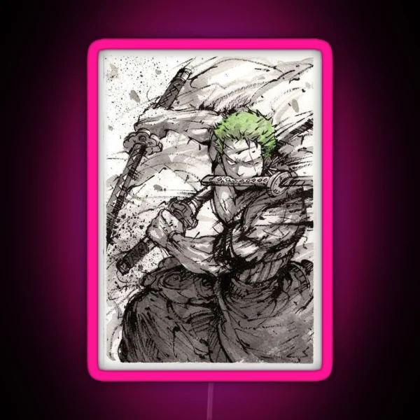Roronoa Zoro RGB Neon Sign