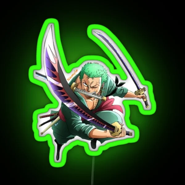 Roronoa Zoro RGB Neon Sign