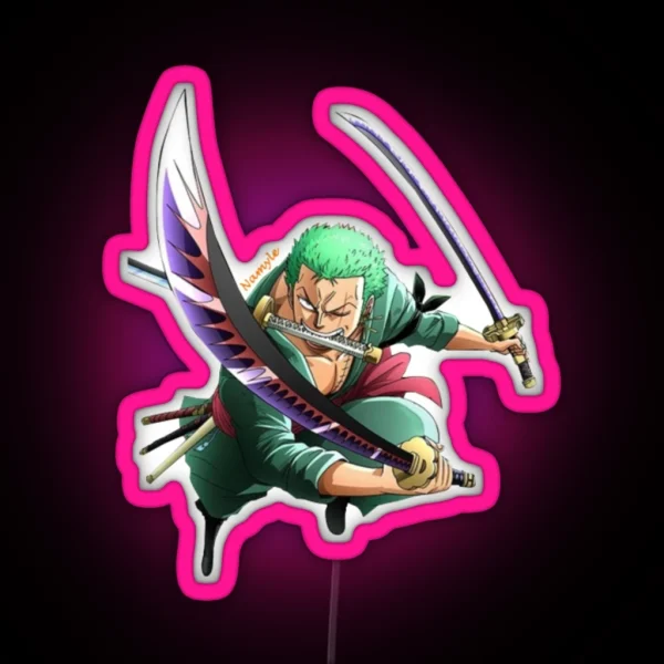 Roronoa Zoro RGB Neon Sign