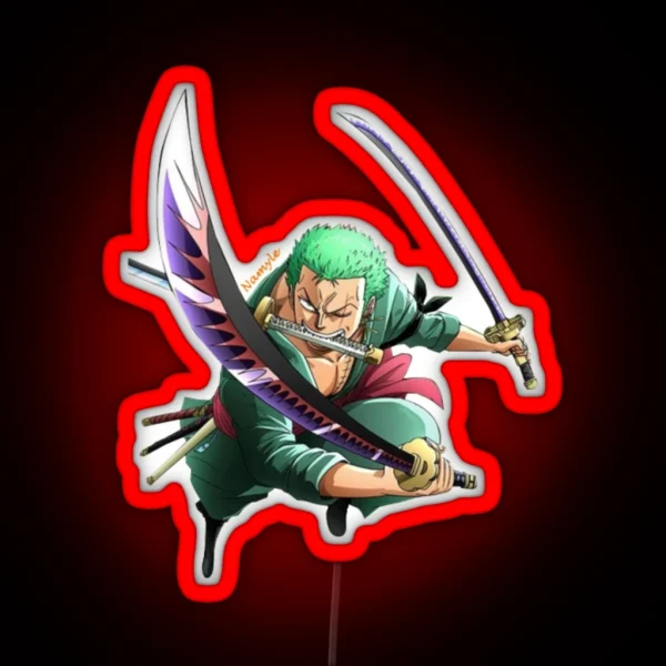 Roronoa Zoro RGB Neon Sign