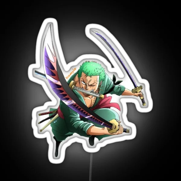 Roronoa Zoro RGB Neon Sign
