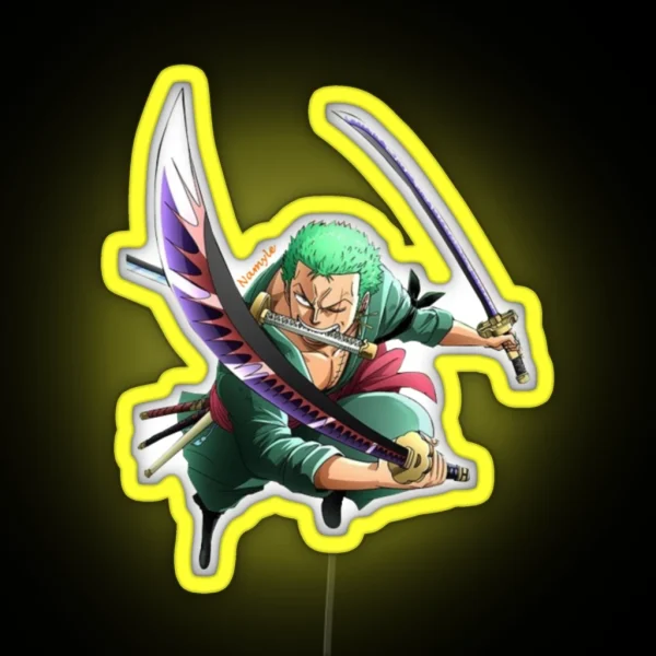 Roronoa Zoro RGB Neon Sign