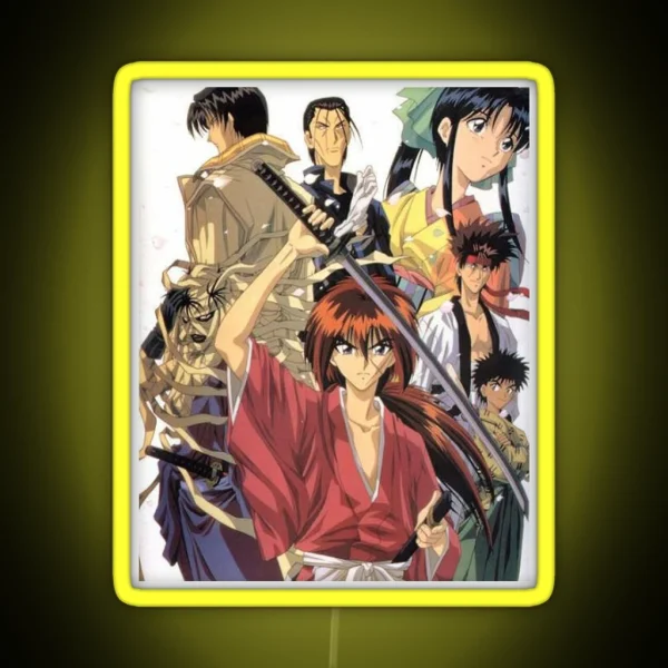 ROROUNI KENSHIN Poster Poster RGB Neon Sign