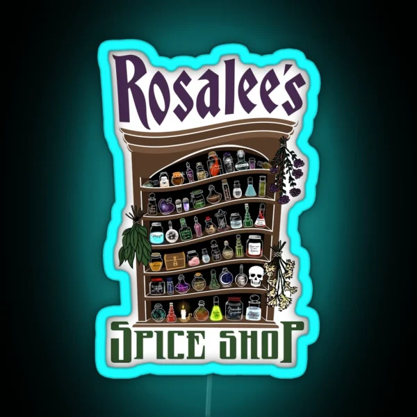 Rosalee S Spice Shop GRIMM RGB Neon Sign